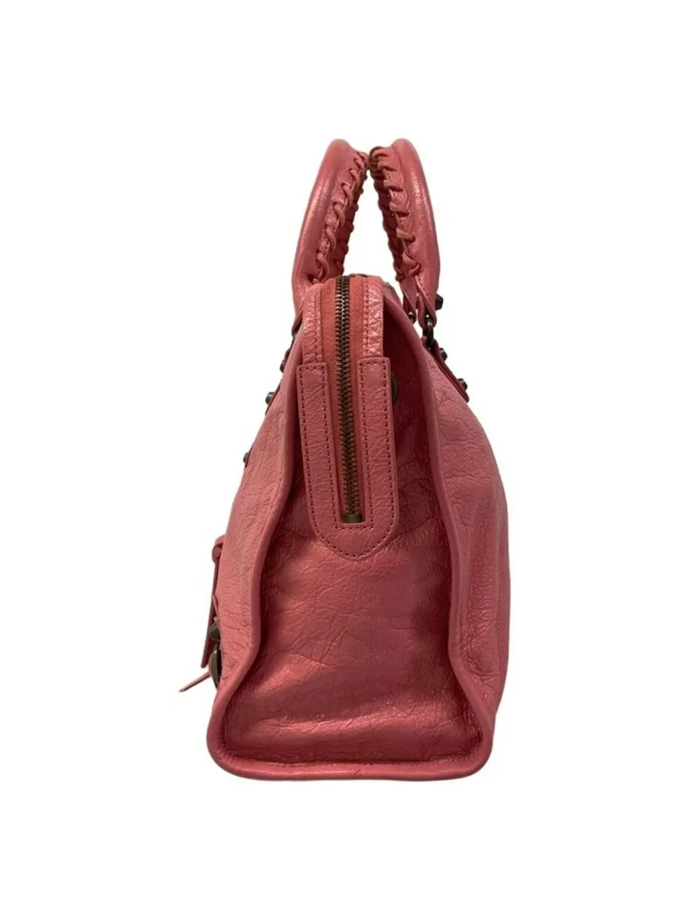 Balenciaga Handbag the City Pink Leather